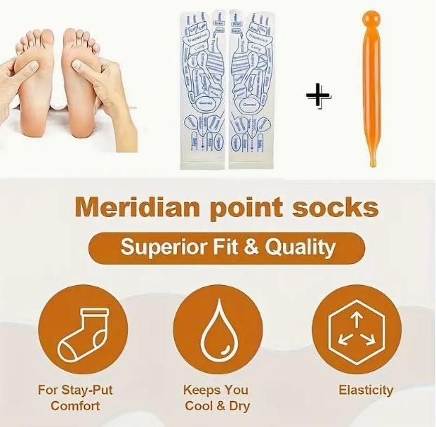 Reflexology Socks With Pressure Point