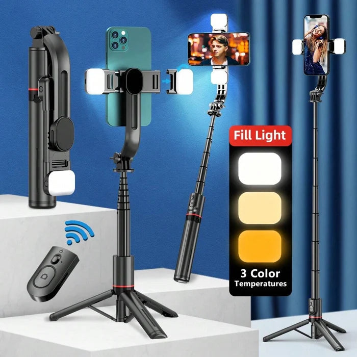 3-in-1 Selfie Stick Tripod with Bluetooth Remote