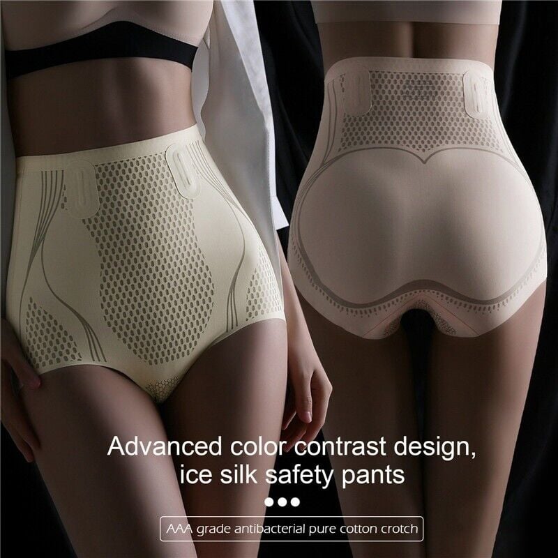 Ice Silk Ion Fibre Repair Shaping Shorts, Tummy Control Underpants