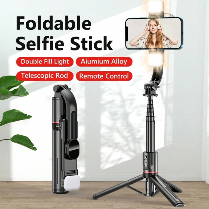 3-in-1 Selfie Stick Tripod with Bluetooth Remote